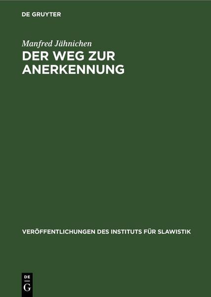 Produktbild: Der Weg zur Anerkennung