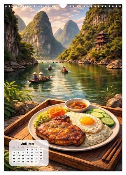 Produktbild: Vietnam - Eine Schlemmerreise durchs Land des aufsteigenden Drachen (Wandkalender 2027 DIN A3 hoch), CALVENDO Monatskalender