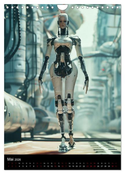 Produktbild: Roboter - Diven (Wandkalender 2026 DIN A4 hoch), CALVENDO Monatskalender