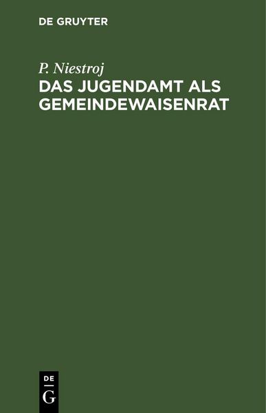 Produktbild: Das Jugendamt als Gemeindewaisenrat