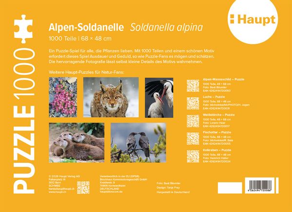 Produktbild: Alpen-Soldanelle &ndash; Puzzle