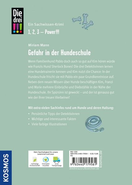 Die drei !!!, Gefahr in der Hundeschule