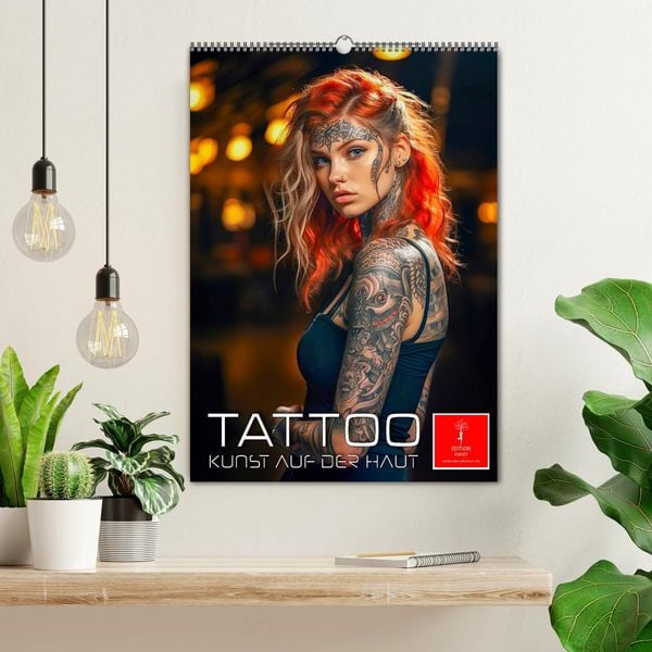 Produktbild: Tattoo Kunst auf der Haut (Wandkalender 2026 DIN A2 hoch), CALVENDO Monatskalender
