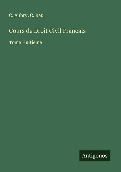 Produktbild: Cours de Droit Civil Francais