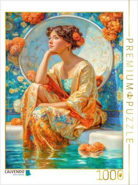 Produktbild: CALVENDO Puzzle Die sinnliche Sch&ouml;nheit des Jugendstils | 1000 Teile Lege-Gr&ouml;&szlig;e 64x48cm Foto-Puzzle f&uuml;r gl&uuml;ckliche Stunden