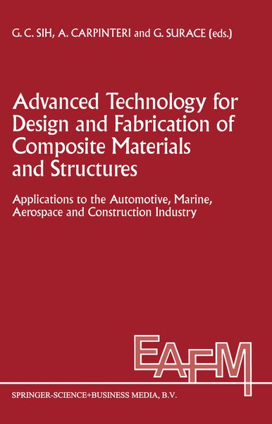 Produktbild: Advanced Technology for Design and Fabrication of Composite Materials and Structures