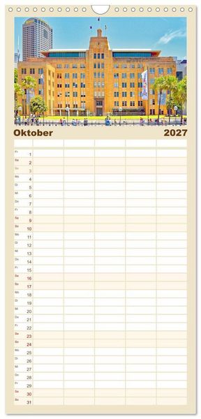 Produktbild: Familienplaner 2027 - Sydney - beeindruckende Metropole mit 5 Spalten (Wandkalender, 21 x 45 cm) CALVENDO