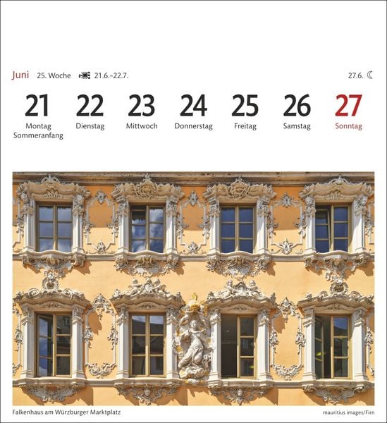 Produktbild: Deutschland Sehnsuchtskalender 2027 - Wochenkalender mit 53 Postkarten