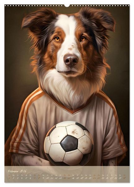 Produktbild: CHARAKTIERE Hunde mit Profil (Wandkalender 2026 DIN A2 hoch), CALVENDO Monatskalender