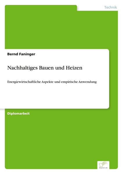 Produktbild: Nachhaltiges Bauen und Heizen