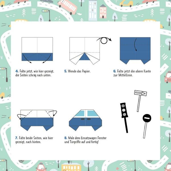 Produktbild: 88 x Origami Kids &ndash; Fahrzeuge