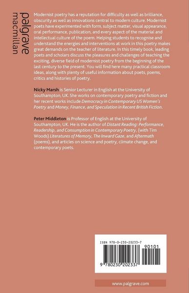 Produktbild: Teaching Modernist Poetry