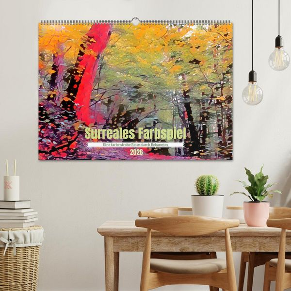 Produktbild: Surreales Farbspiel (Wandkalender 2026 DIN A2 quer), CALVENDO Monatskalender