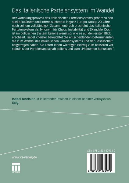 Produktbild: Das italienische Parteiensystem im Wandel