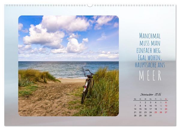 Produktbild: Mehr oder weniger Meer (Wandkalender 2026 DIN A2 quer), CALVENDO Monatskalender