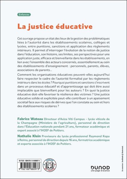 Produktbild: La justice educative