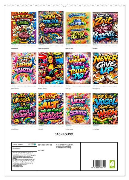 Produktbild: BACKROUND (hochwertiger Premium Wandkalender 2027 DIN A2 hoch), Kunstdruck in Hochglanz