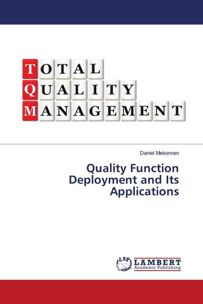 Produktbild: Quality Function Deployment and Its Applications