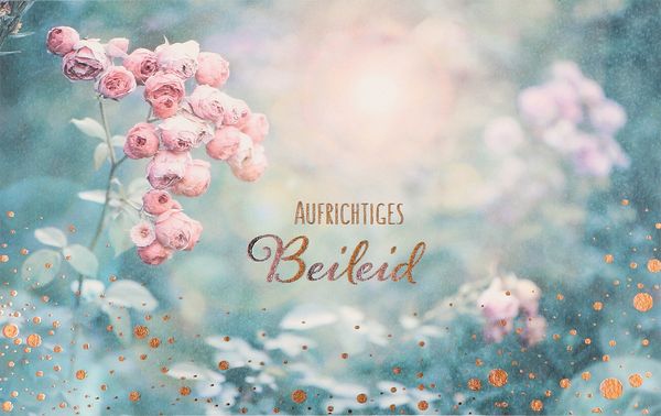 Produktbild: Trauerkarte - Aufrichtiges Beileid