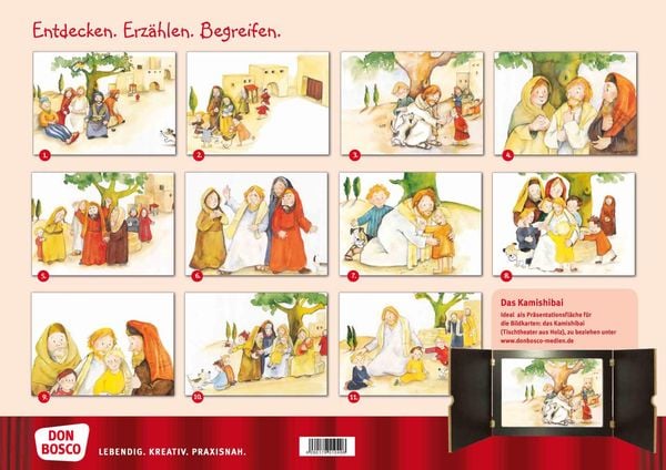 Produktbild: Jesus segnet die Kinder. Kamishibai Bildkartenset