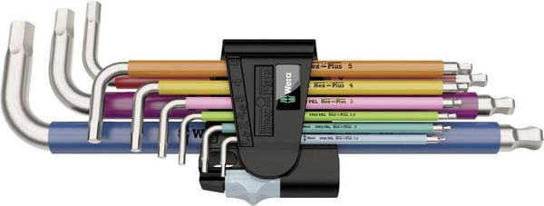 Wera Multicolour Innen-Sechskant Winkelschraubendreher-Set 1.5 mm, 2 mm, 2.5 mm, 3 mm, 4 mm, 5 mm, 6 mm, 8 mm, 10 mm 9te