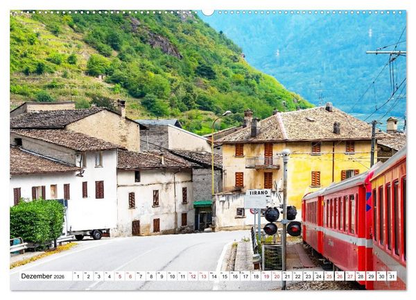 Produktbild: Rh&auml;tische Bahn - Fahrt durch die B&uuml;ndner Alpen (Wandkalender 2026 DIN A2 quer), CALVENDO Monatskalender