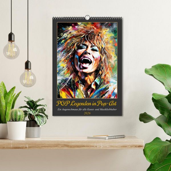 Produktbild: POP Legenden in Pop-Art (Wandkalender 2026 DIN A3 hoch), CALVENDO Monatskalender