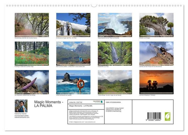 Produktbild: Magic Moments - LA PALMA (hochwertiger Premium Wandkalender 2027 DIN A2 quer), Kunstdruck in Hochglanz