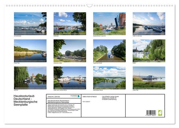 Produktbild: Hausbooturlaub Deutschland - Mecklenburgische Seenplatte (Wandkalender 2027 DIN A2 quer), CALVENDO Monatskalender