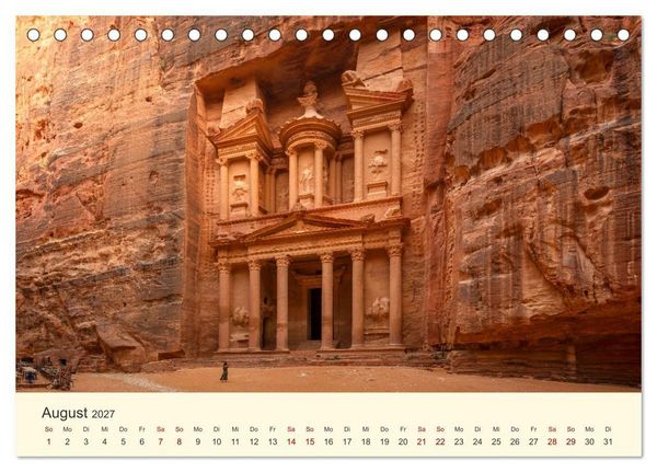 Produktbild: Jordanien Sand, Stein und Salz (Tischkalender 2027 DIN A5 quer), CALVENDO Monatskalender