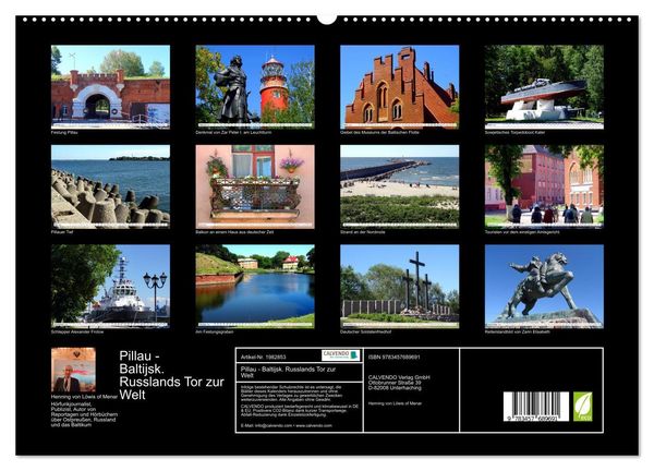 Produktbild: Pillau - Baltijsk. Russlands Tor zur Welt (hochwertiger Premium Wandkalender 2026 DIN A2 quer), Kunstdruck in Hochglanz
