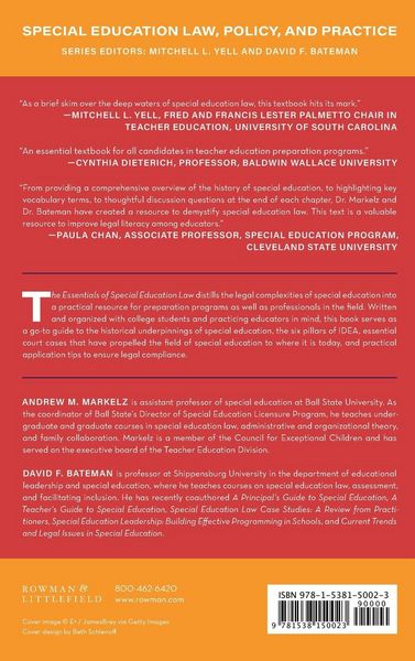 Produktbild: Essentials of Special Education Law