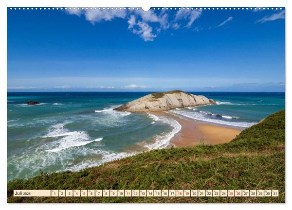Produktbild: Nordspanien, Meer, endlose Str&auml;nde, Geschichte und Kultur by VogtArt (Wandkalender 2026 DIN A2 quer), CALVENDO Monatskalender