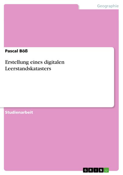 Produktbild: Erstellung eines digitalen Leerstandskatasters