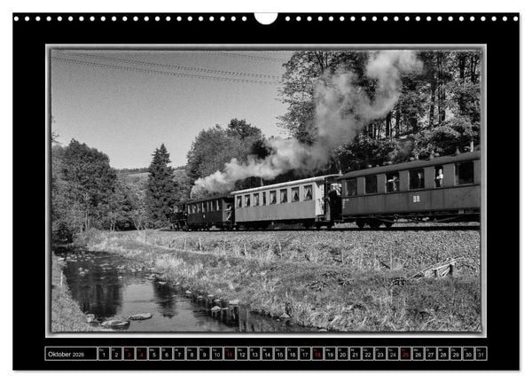 Produktbild: Die Pre&szlig;nitztalbahn (Wandkalender 2026 DIN A3 quer), CALVENDO Monatskalender