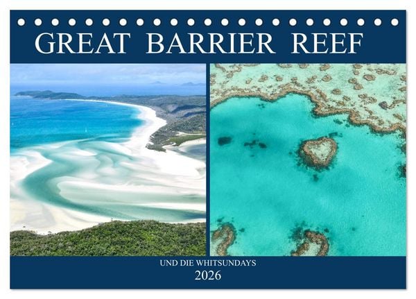 Produktbild: Great Barrier Reef und die Whitsundays (Tischkalender 2026 DIN A5 quer), CALVENDO Monatskalender