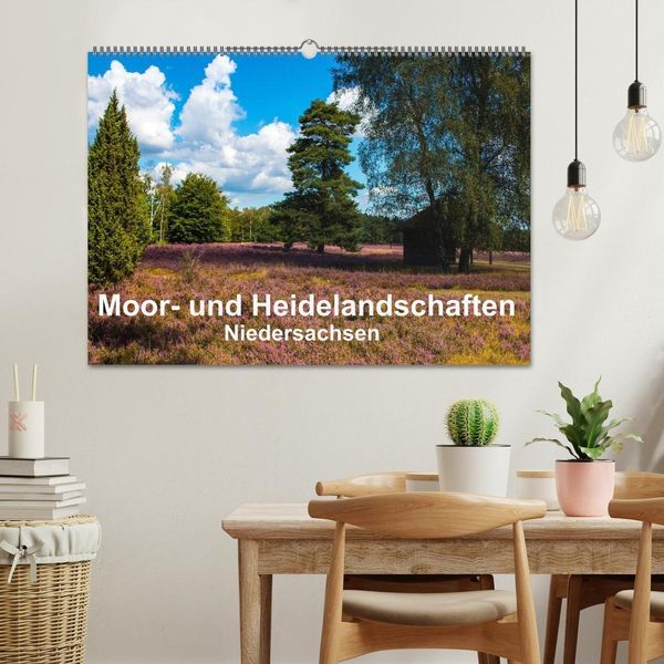 Produktbild: Moor- und Heidelandschaften Niedersachsen (Wandkalender 2027 DIN A2 quer), CALVENDO Monatskalender