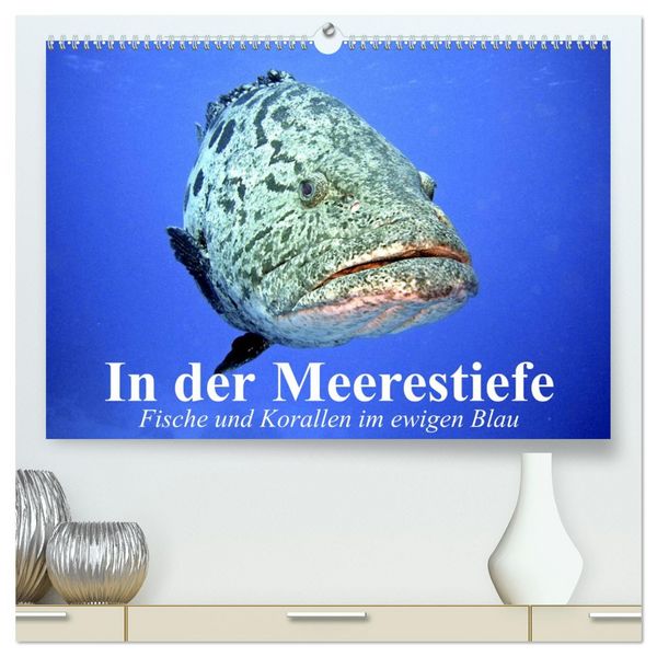 Produktbild: In der Meerestiefe. Fische und Korallen im ewigen Blau (hochwertiger Premium Wandkalender 2026 DIN A2 quer), Kunstdruck in Hochglanz