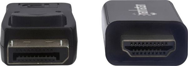 Produktbild: Manhattan DisplayPort / HDMI Adapterkabel DisplayPort Stecker, HDMI-A Stecker 1.80 m Schwarz 152679 DisplayPort-Kabel