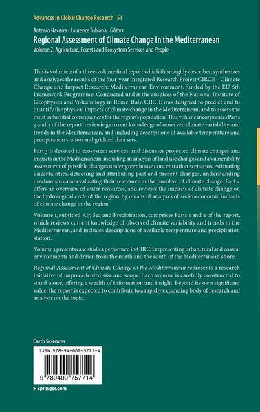 Produktbild: Regional Assessment of Climate Change in the Mediterranean