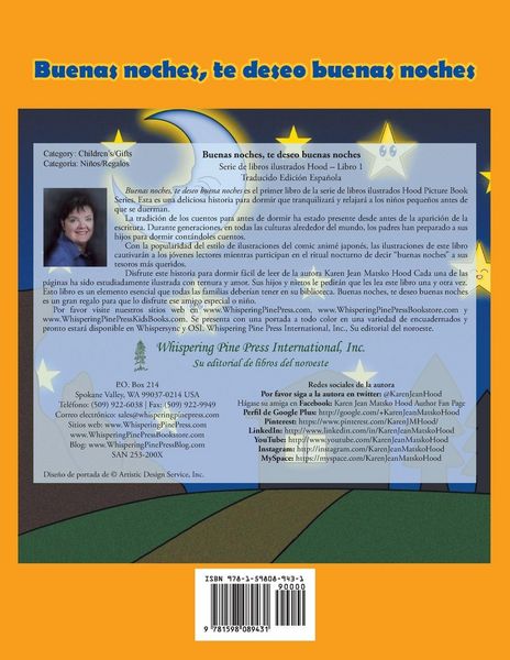 Produktbild: Goodnight, I Wish You Goodnight, Translated Spanish Edition