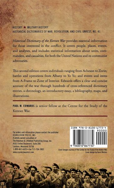 Produktbild: Historical Dictionary of the Korean War