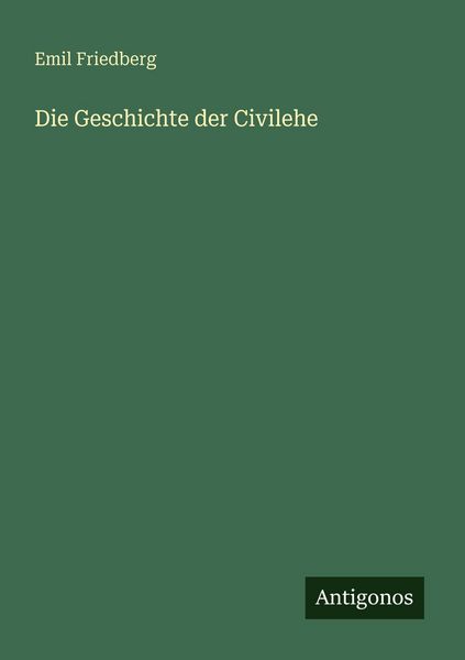 Produktbild: Die Geschichte der Civilehe
