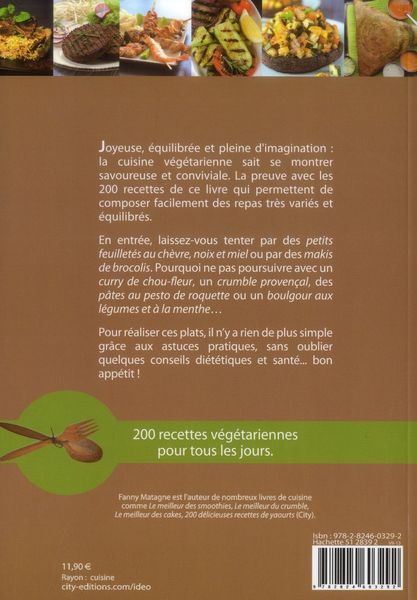 Produktbild: 200 recettes v&eacute;g&eacute;tariennes