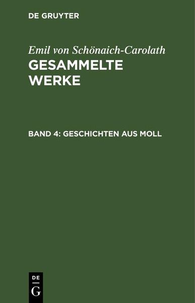 Produktbild: Geschichten aus Moll