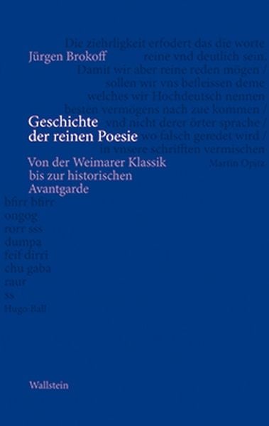 Produktbild: Geschichte der reinen Poesie