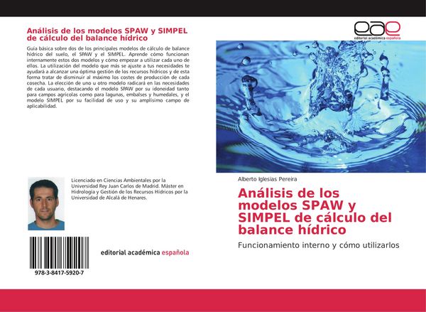 Produktbild: An&aacute;lisis de los modelos SPAW y SIMPEL de c&aacute;lculo del balance h&iacute;drico