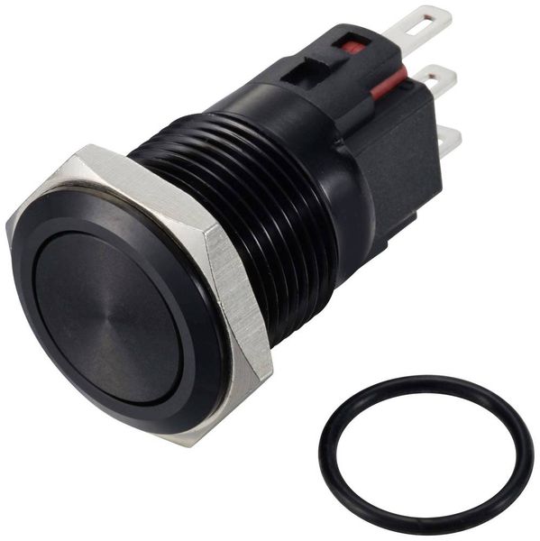 Produktbild: TRU COMPONENTS TC-12647500 Druckschalter 250 V/AC 3 A 1 x Aus/Ein IP65 rastend Aluminium, eloxiert 1 St.