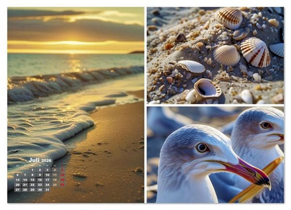 Produktbild: Sehnsucht Ostsee Urlaub (Wandkalender 2026 DIN A4 quer), CALVENDO Monatskalender