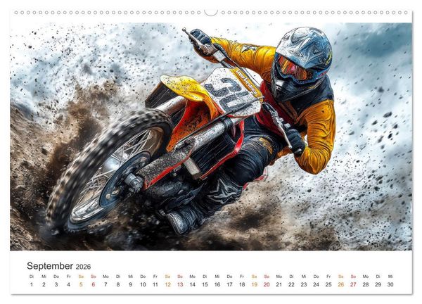 Produktbild: Motocross - Highspeed durch das Jahr (hochwertiger Premium Wandkalender 2026 DIN A2 quer), Kunstdruck in Hochglanz